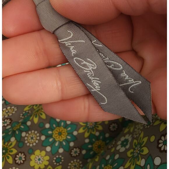 Vera Bradley Eloise Lemon Parfait Kiss Lock Shoulder Hand Bag Quilted Used Good - Picture 6 of 8